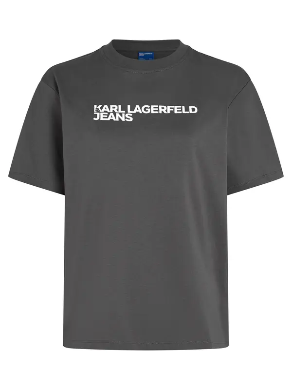 KARL LAGERFELD JEANS KARL LAGERFELD JEANS Majica  tamo siva / bijela