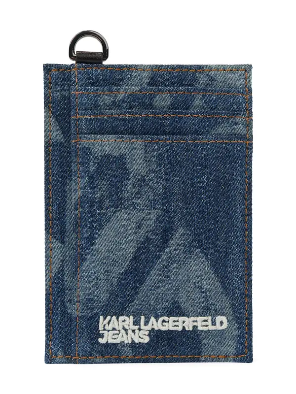 KARL LAGERFELD JEANS KARL LAGERFELD JEANS Novčanik  plavi traper / bijela