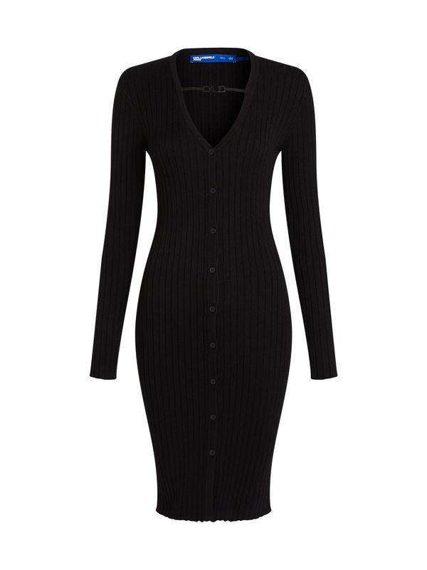 KARL LAGERFELD JEANS KARL LAGERFELD JEANS Pletena haljina  crna