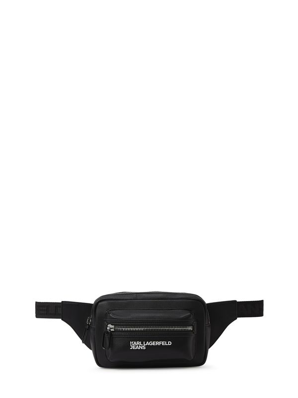 KARL LAGERFELD JEANS KARL LAGERFELD JEANS Pojasna torbica  crna / bijela