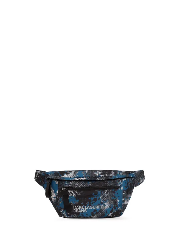KARL LAGERFELD JEANS KARL LAGERFELD JEANS Pojasna torbica  plavi traper / crna / bijela