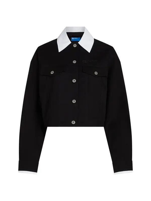 KARL LAGERFELD JEANS KARL LAGERFELD JEANS Prijelazna jakna  crna / bijela