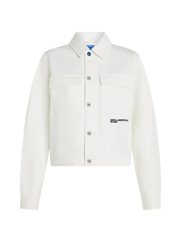KARL LAGERFELD JEANS KARL LAGERFELD JEANS Prijelazna jakna  crna / bijela