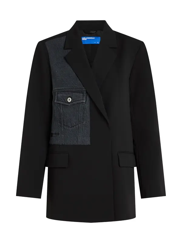 KARL LAGERFELD JEANS KARL LAGERFELD JEANS Prijelazna jakna  crna / crni traper