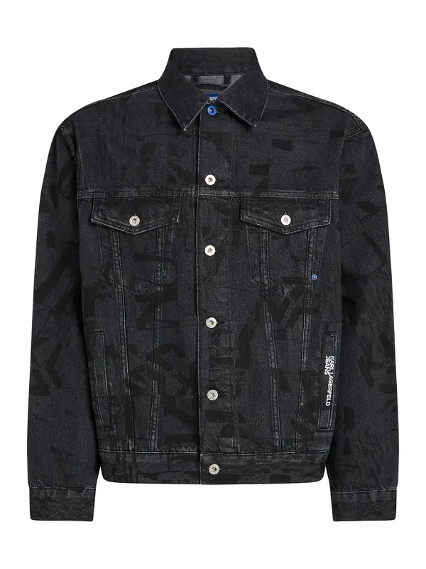 KARL LAGERFELD JEANS KARL LAGERFELD JEANS Prijelazna jakna  crna / crni traper