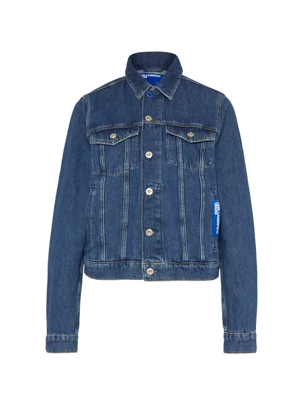 KARL LAGERFELD JEANS KARL LAGERFELD JEANS Prijelazna jakna  plavi traper / bijela