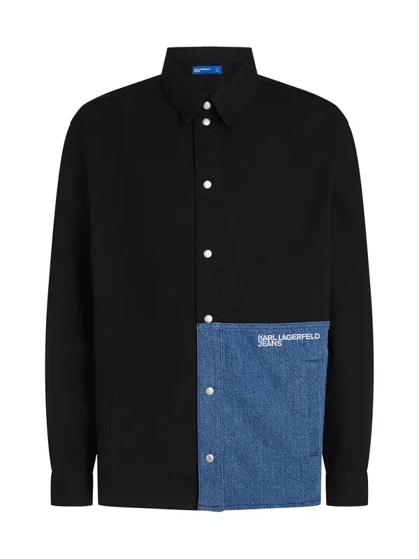 KARL LAGERFELD JEANS KARL LAGERFELD JEANS Prijelazna jakna  plavi traper / crna