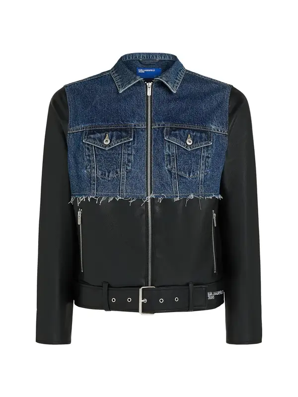 KARL LAGERFELD JEANS KARL LAGERFELD JEANS Prijelazna jakna  plavi traper / crna