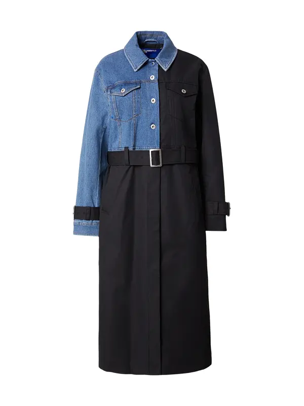 KARL LAGERFELD JEANS KARL LAGERFELD JEANS Prijelazni kaput  plavi traper / crna