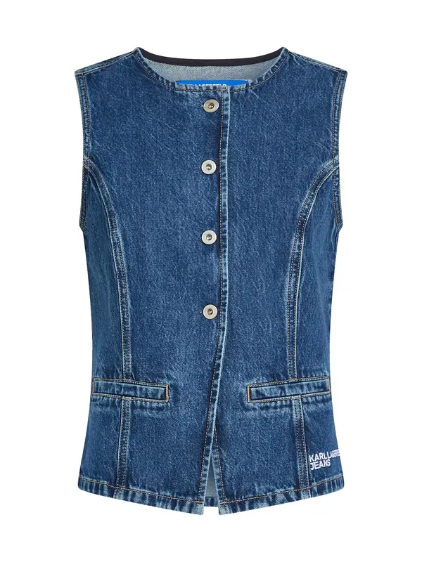KARL LAGERFELD JEANS KARL LAGERFELD JEANS Prsluk  tamno plava