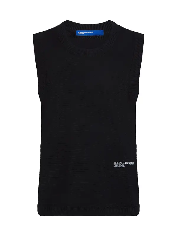 KARL LAGERFELD JEANS KARL LAGERFELD JEANS Pulover  crna / bijela