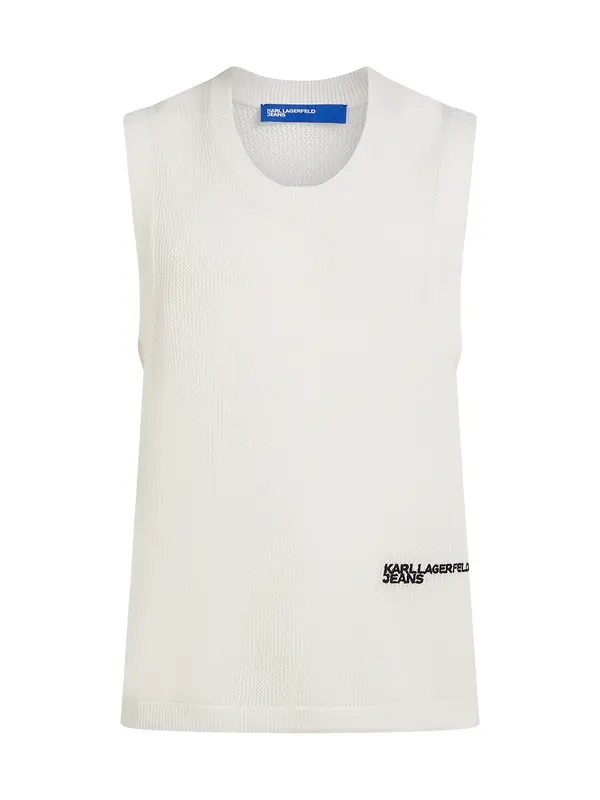 KARL LAGERFELD JEANS KARL LAGERFELD JEANS Pulover  crna / bijela