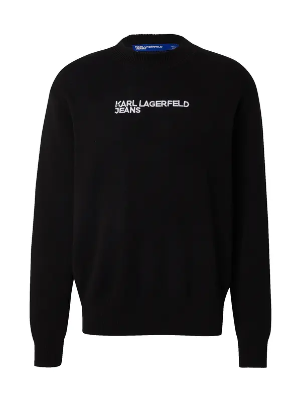 KARL LAGERFELD JEANS KARL LAGERFELD JEANS Pulover  crna / bijela