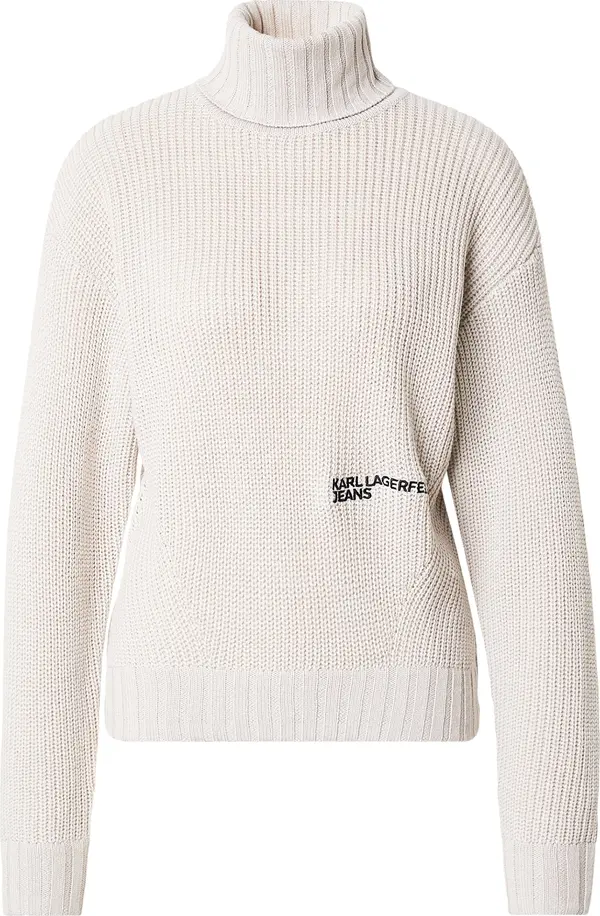KARL LAGERFELD JEANS KARL LAGERFELD JEANS Pulover  crna / vuneno bijela