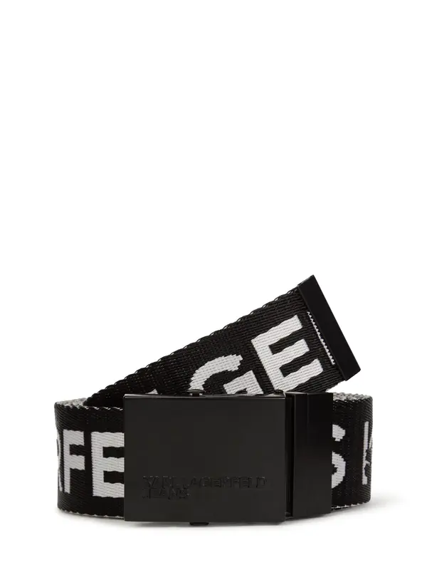 KARL LAGERFELD JEANS KARL LAGERFELD JEANS Remen  crna / bijela