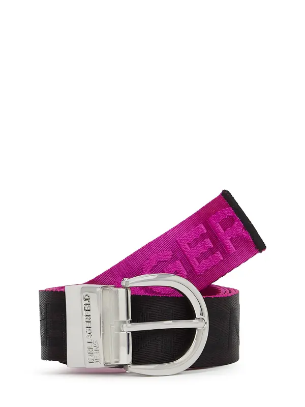 KARL LAGERFELD JEANS KARL LAGERFELD JEANS Remen  malina / crna