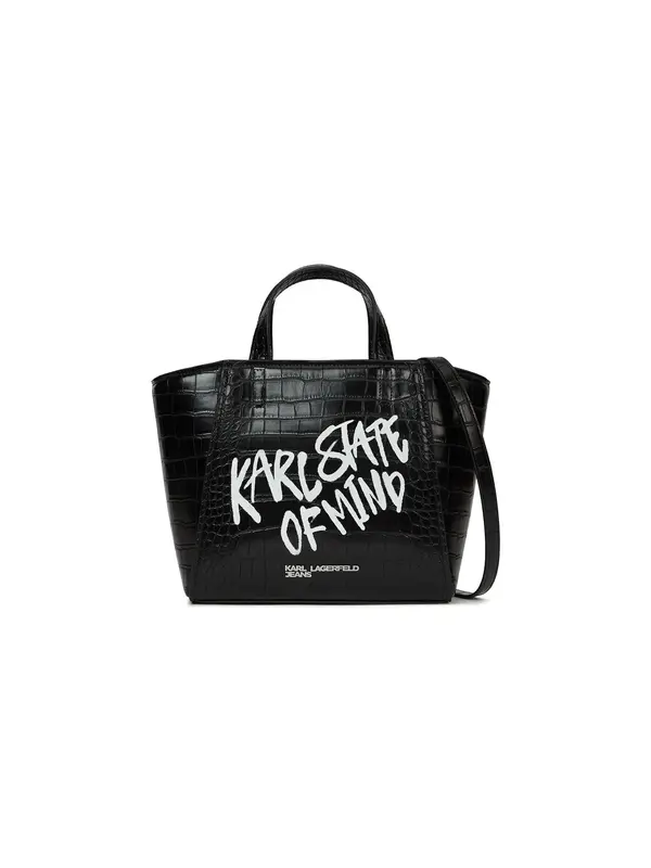 KARL LAGERFELD JEANS KARL LAGERFELD JEANS Ručna torbica  crna / bijela
