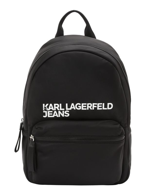 KARL LAGERFELD JEANS KARL LAGERFELD JEANS Ruksak 'ESSENTIAL'  crna / bijela