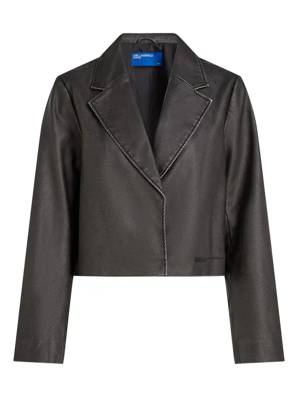 KARL LAGERFELD JEANS KARL LAGERFELD JEANS Sako 'DISTRESSED'  crna
