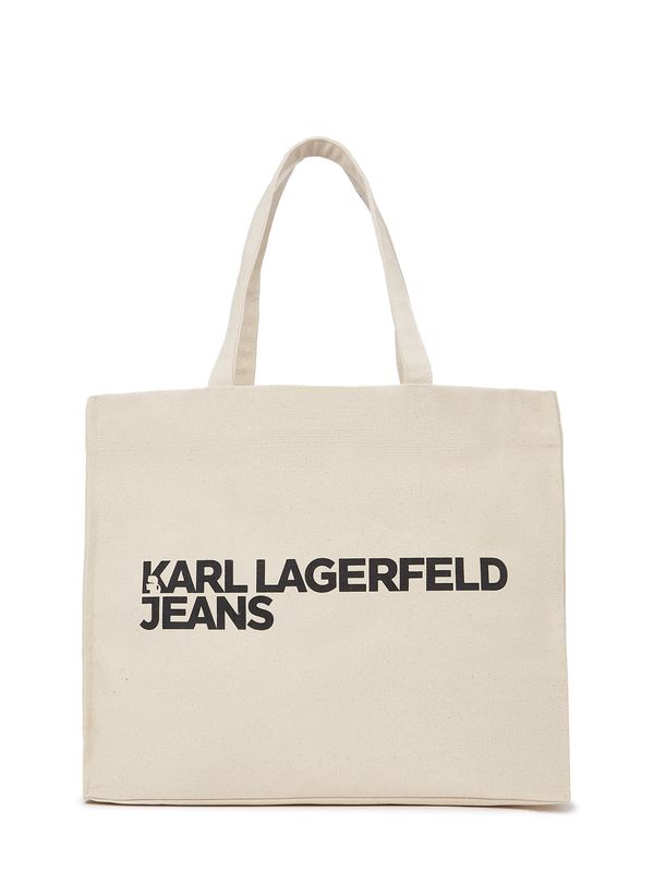 KARL LAGERFELD JEANS KARL LAGERFELD JEANS Shopper torba  bež / crna