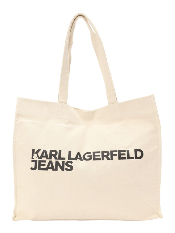 KARL LAGERFELD JEANS KARL LAGERFELD JEANS Shopper torba  bež / crna