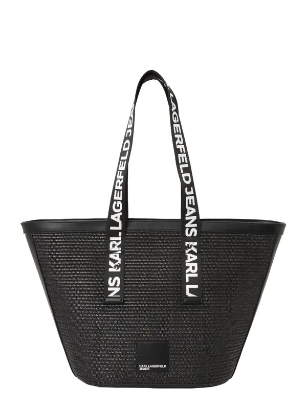 KARL LAGERFELD JEANS KARL LAGERFELD JEANS Shopper torba  crna / bijela