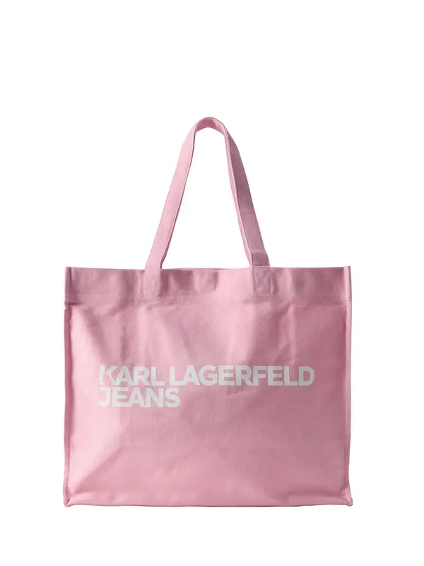 KARL LAGERFELD JEANS KARL LAGERFELD JEANS Shopper torba  roza / bijela