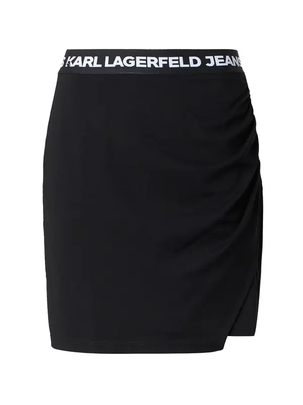 KARL LAGERFELD JEANS KARL LAGERFELD JEANS Suknja 'MILANO'  crna / bijela