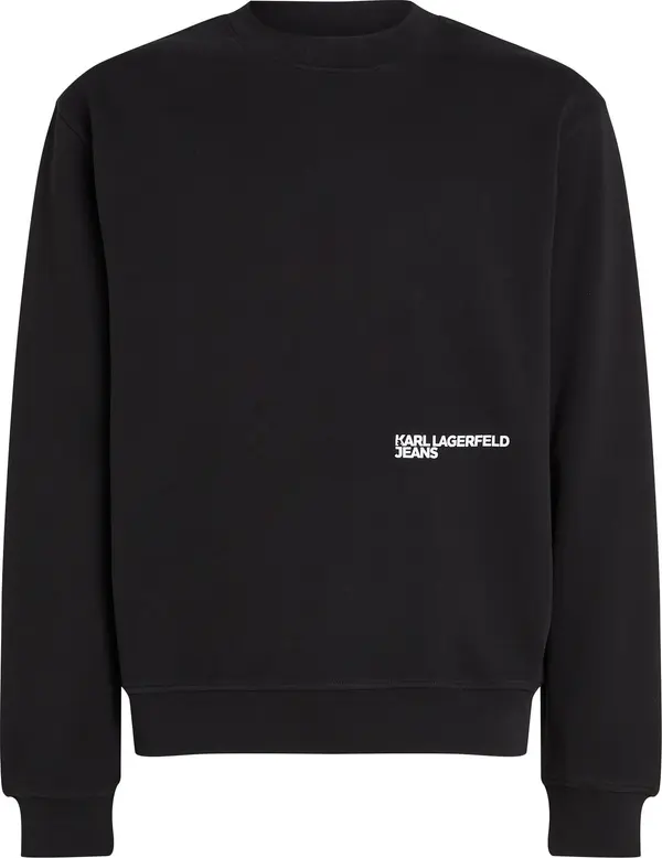 KARL LAGERFELD JEANS KARL LAGERFELD JEANS Sweater majica  antracit siva / crna / bijela