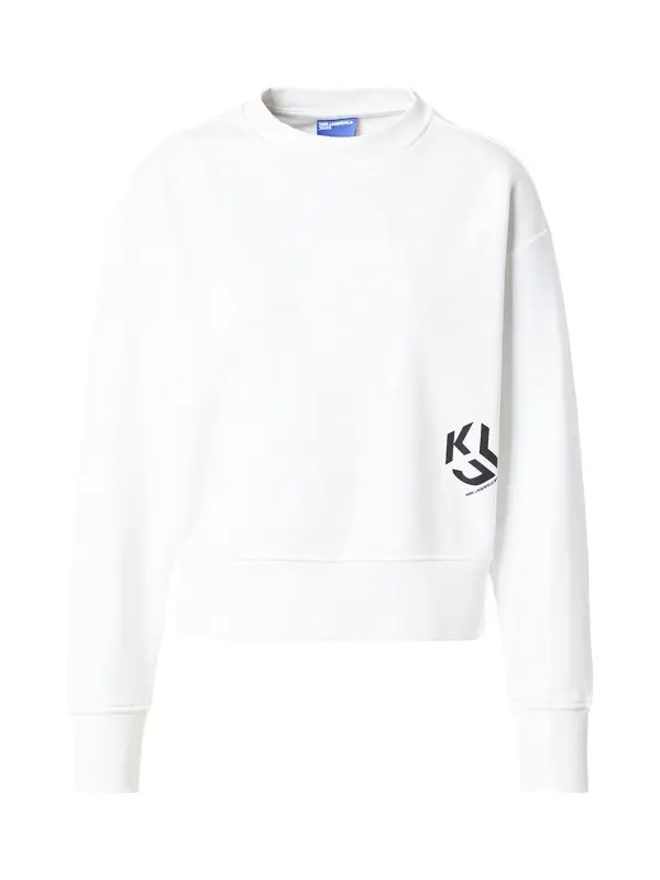 KARL LAGERFELD JEANS KARL LAGERFELD JEANS Sweater majica  crna / bijela