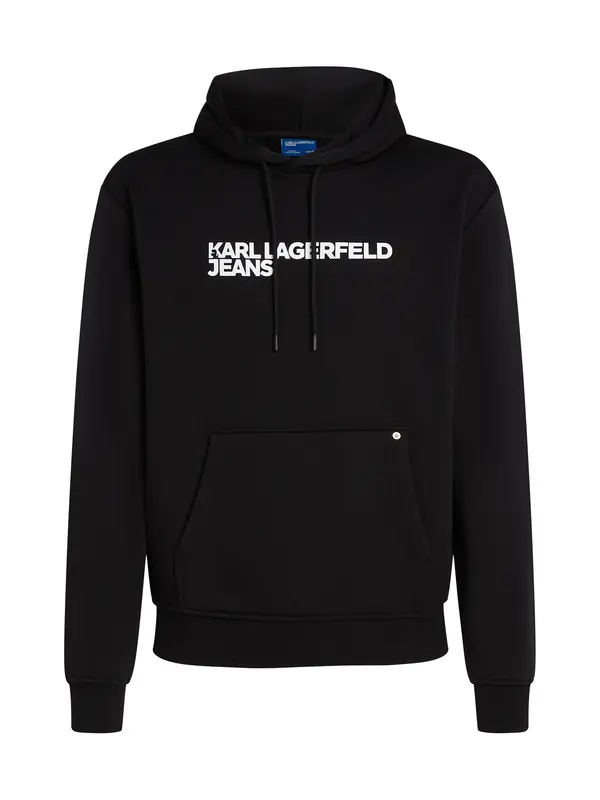 KARL LAGERFELD JEANS KARL LAGERFELD JEANS Sweater majica  crna / bijela