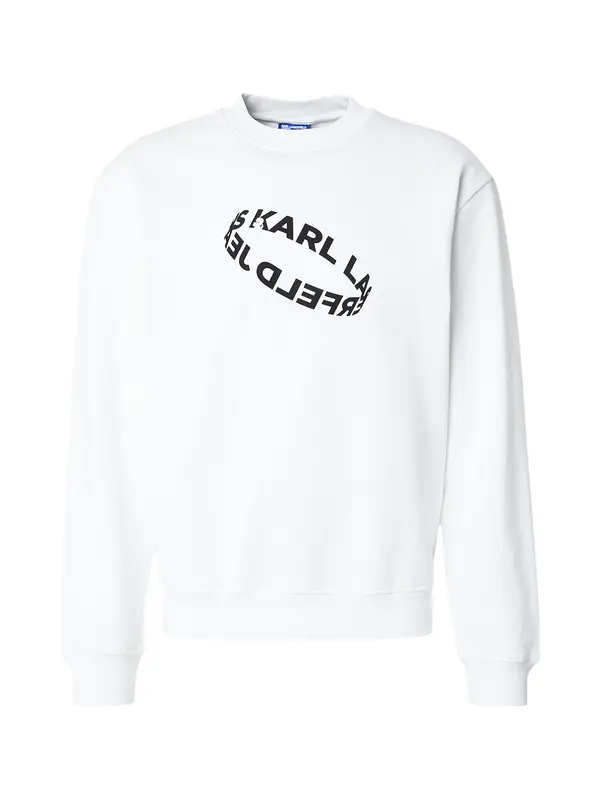 KARL LAGERFELD JEANS KARL LAGERFELD JEANS Sweater majica  crna / bijela