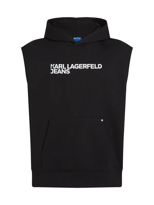 KARL LAGERFELD JEANS KARL LAGERFELD JEANS Sweater majica  crna / bijela