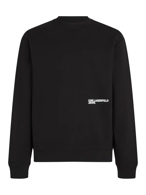 KARL LAGERFELD JEANS KARL LAGERFELD JEANS Sweater majica 'DIGITIZED KARL'  azur / siva / crna / bijela