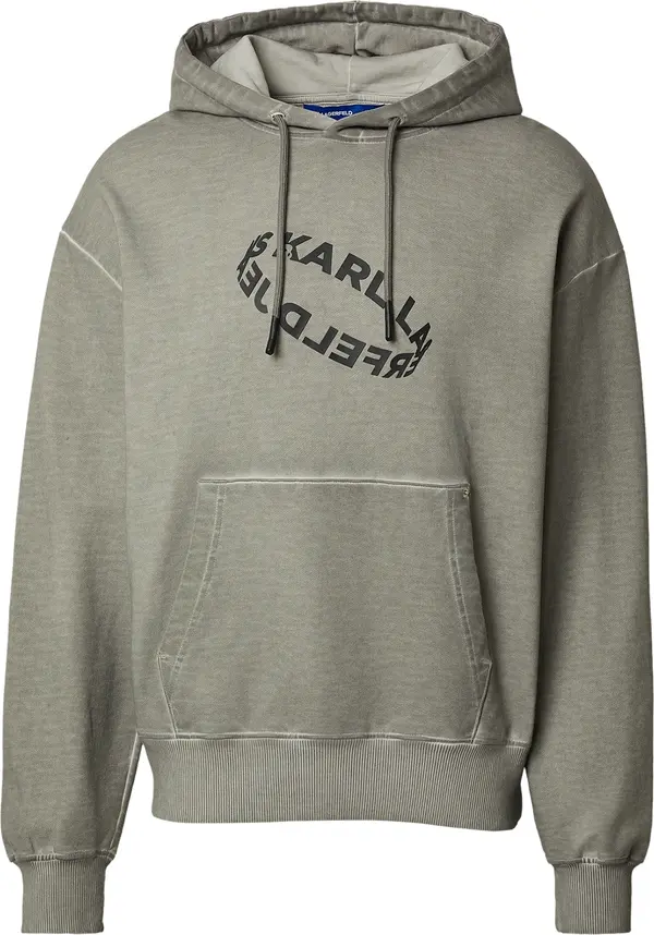 KARL LAGERFELD JEANS KARL LAGERFELD JEANS Sweater majica 'ECLIPSE'  taupe siva / crna