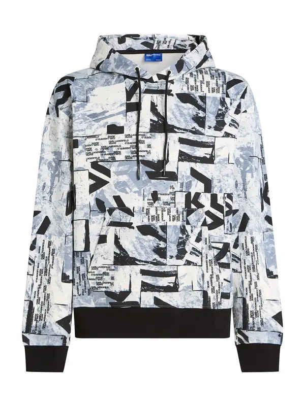 KARL LAGERFELD JEANS KARL LAGERFELD JEANS Sweater majica  golublje plava / crna / bijela