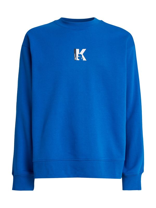 KARL LAGERFELD JEANS KARL LAGERFELD JEANS Sweater majica  plava / bijela