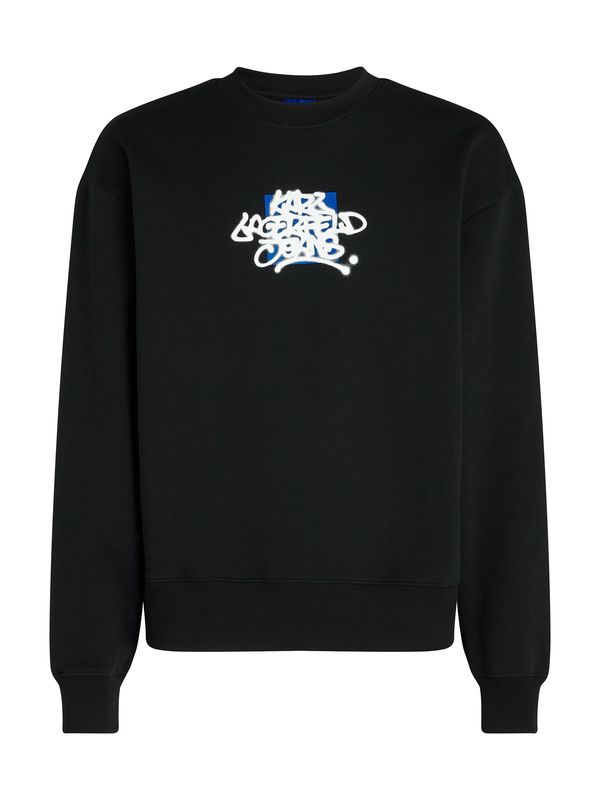 KARL LAGERFELD JEANS KARL LAGERFELD JEANS Sweater majica  plava / crna / bijela