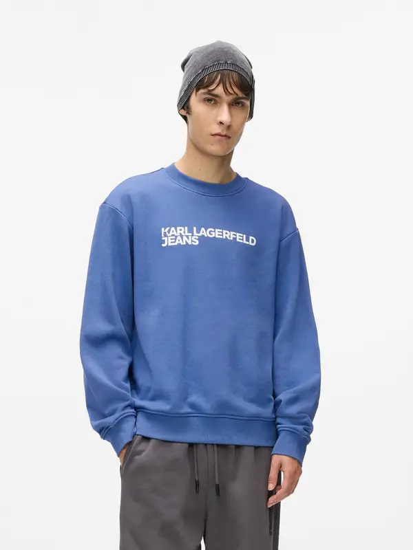 KARL LAGERFELD JEANS KARL LAGERFELD JEANS Sweater majica  plava