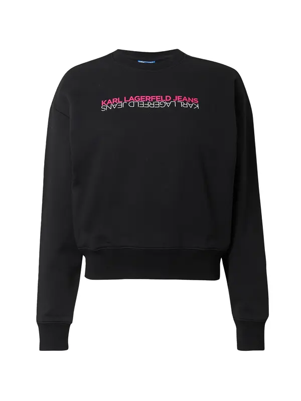 KARL LAGERFELD JEANS KARL LAGERFELD JEANS Sweater majica  roza / crna / bijela