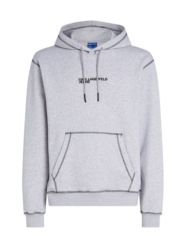 KARL LAGERFELD JEANS KARL LAGERFELD JEANS Sweater majica  siva / crna