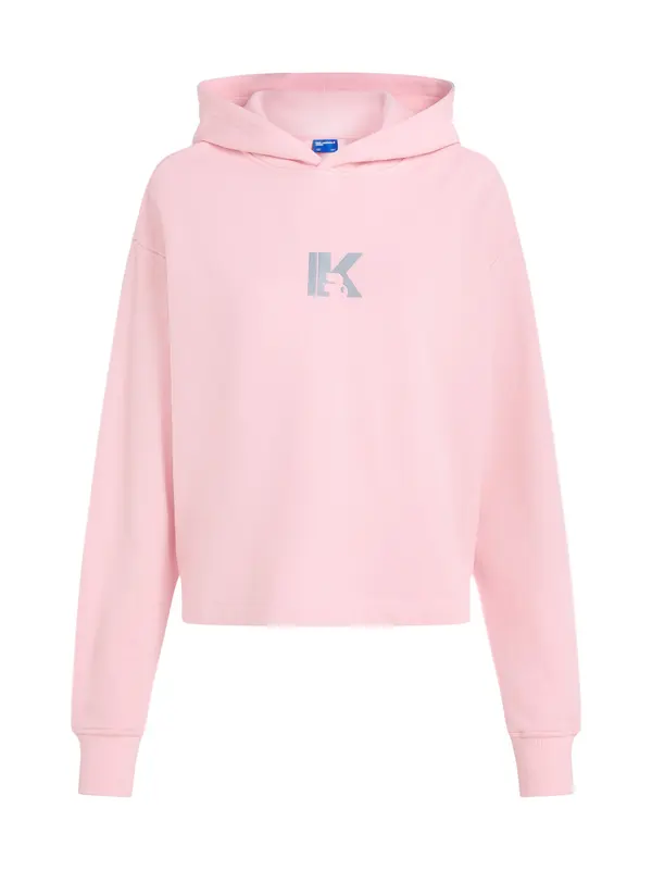 KARL LAGERFELD JEANS KARL LAGERFELD JEANS Sweater majica  svijetloroza / srebro