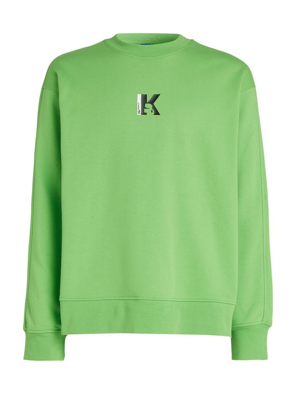 KARL LAGERFELD JEANS KARL LAGERFELD JEANS Sweater majica  svijetlozelena / crna / bijela