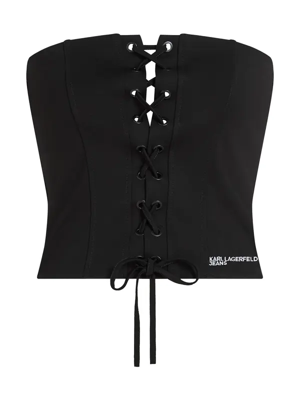 KARL LAGERFELD JEANS KARL LAGERFELD JEANS Top  crna / bijela