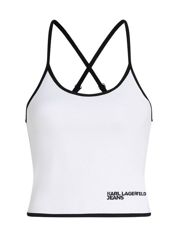KARL LAGERFELD JEANS KARL LAGERFELD JEANS Top  crna / bijela