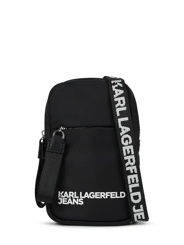 KARL LAGERFELD JEANS KARL LAGERFELD JEANS Torba preko ramena  crna / bijela