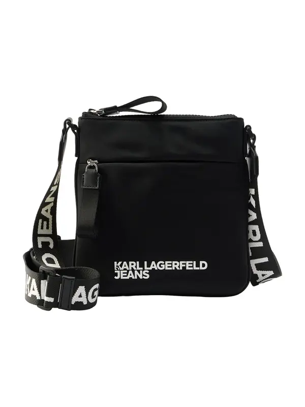 KARL LAGERFELD JEANS KARL LAGERFELD JEANS Torba preko ramena  crna / bijela