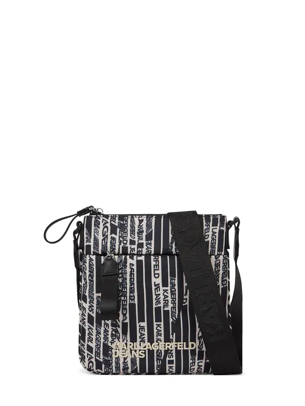 KARL LAGERFELD JEANS KARL LAGERFELD JEANS Torba preko ramena  crna / prljavo bijela