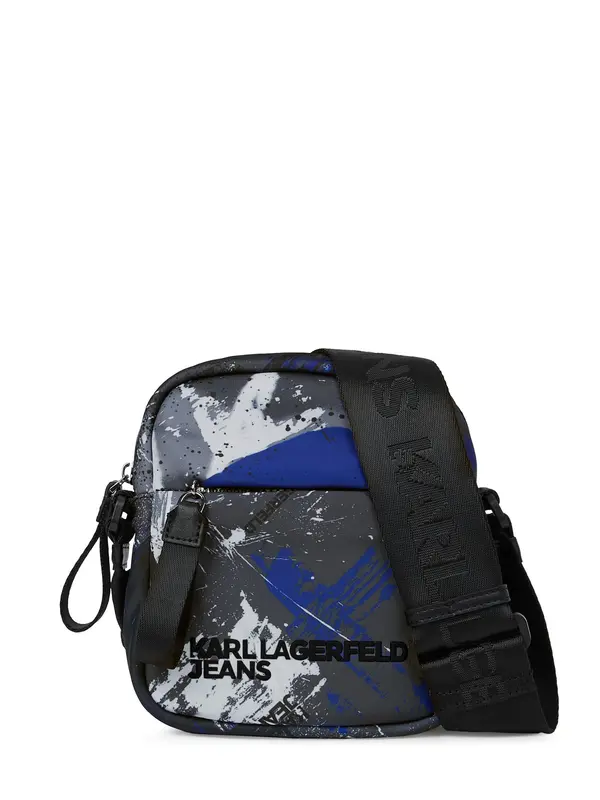 KARL LAGERFELD JEANS KARL LAGERFELD JEANS Torba preko ramena  plava / tamo siva / crna / bijela
