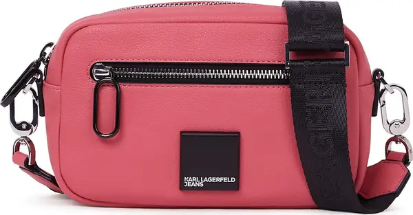 KARL LAGERFELD JEANS KARL LAGERFELD JEANS Torba preko ramena  svijetloroza / crna